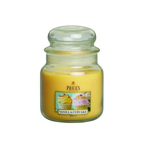 شمعة معطرة متوسطة بمرطبان وغطاء, كيك الفانيلا من برايسز شمعة معطرة متوسطة بمرطبان وغطاء, كيك الفانيلا من برايسز