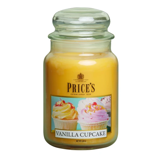 Price's Large Scented Candle Tin, Vanilla Cupcake Price's Large Scented Candle Tin, Vanilla Cupcake