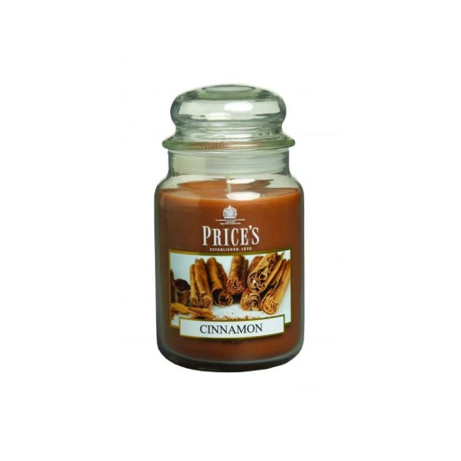 Price's Large Scented Candle Jar With Lid - Cinnamon Price's Large Scented Candle Jar With Lid - Cinnamon