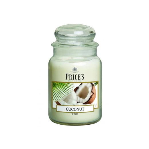 شمعة معطرة كبيرة بمرطبان وغطاء, برائحة جوز الهند من برايسز شمعة معطرة كبيرة بمرطبان وغطاء, برائحة جوز الهند من برايسز