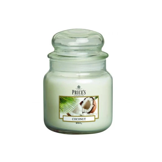 شمعة معطرة متوسطة بمرطبان وغطاء, برائحة جوز الهند من برايسز شمعة معطرة متوسطة بمرطبان وغطاء, برائحة جوز الهند من برايسز