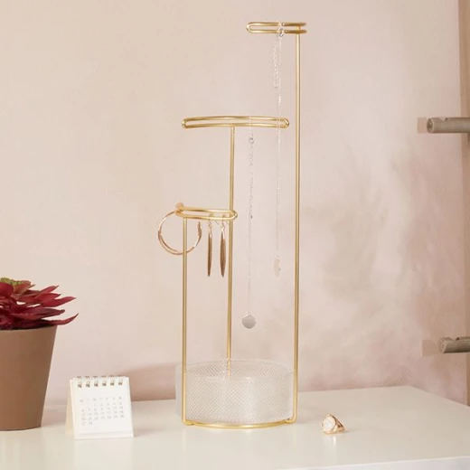Umbra "Tesora" Jewelry Stand - Brass - Umbra - Image 2