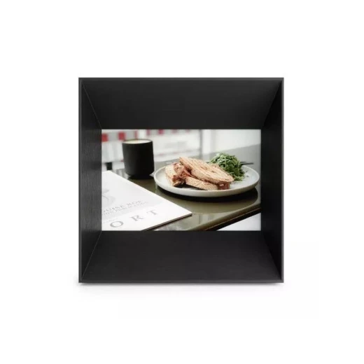 إطار صور خشب, باللون الاسود, 6*4 سم من أومبرا إطار صور خشب, باللون الاسود, 6*4 سم من أومبرا