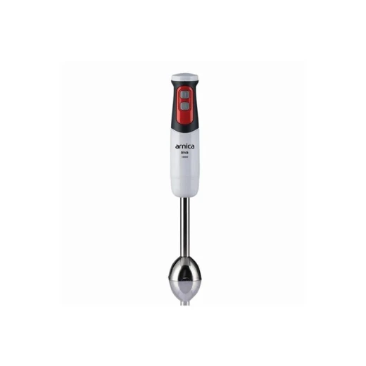 Arnica Diva White Hand Blender – 1200W High Power, Stainless Steel Blades, Turbo Function, and Ergonomic EasyTouch Design