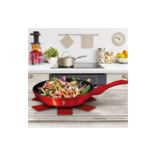 Berlinger Haus 28cm Frypan, Dark Red Color - Berlinger Haus - Image 3
