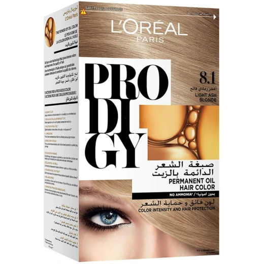 L'oreal Paris Prodigy Permanent Hair Oil Color, 8.1 Diamond Light Ash Blonde, 150 Gram L'oreal Paris Prodigy Permanent Hair Oil Color, 8.1 Diamond Light Ash Blonde, 150 Gram