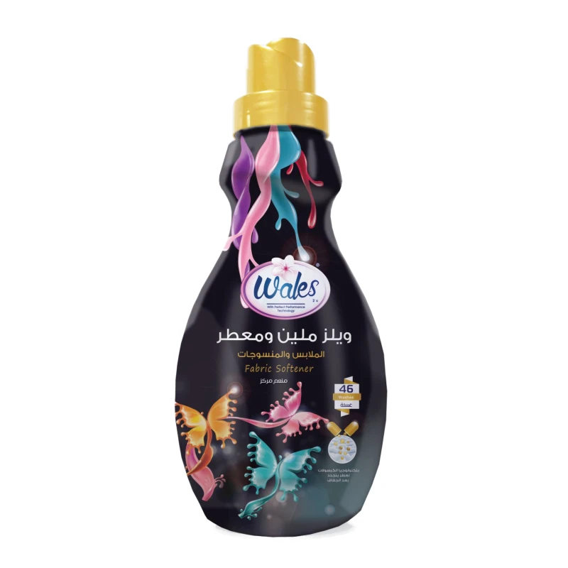 معطر ومنعم الاقمشة, اسود, 800 مل من ويلز - ويلز