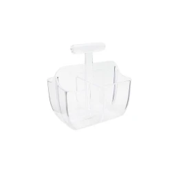 Al-Hoora Square Cutlery Stand - Clear