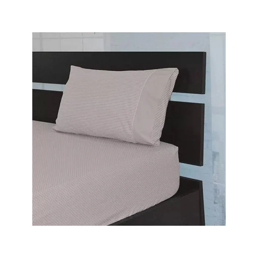 Cannon Dots & Stripes Bed Sheet Set, Poly Cotton,Dark Beige Color, Twin Size, 2 Pieces Cannon Dots & Stripes Bed Sheet Set, Poly Cotton,Dark Beige Color, Twin Size, 2 Pieces
