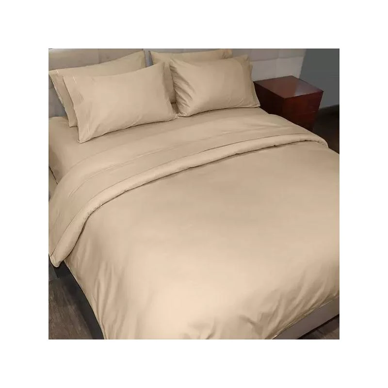 Cannon Plain Bed Sheet Set, Poly Cotton, Ivory Color, King Size, 3 Pieces - Cannon