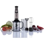 arnica Diva Trend Set Hand Blender - 1200 W - Stainless Steel Mixing Rod with Chopper Whisk - Turbo Function - 1.2 L Container - 600 ml Measuring Cup - Arnica