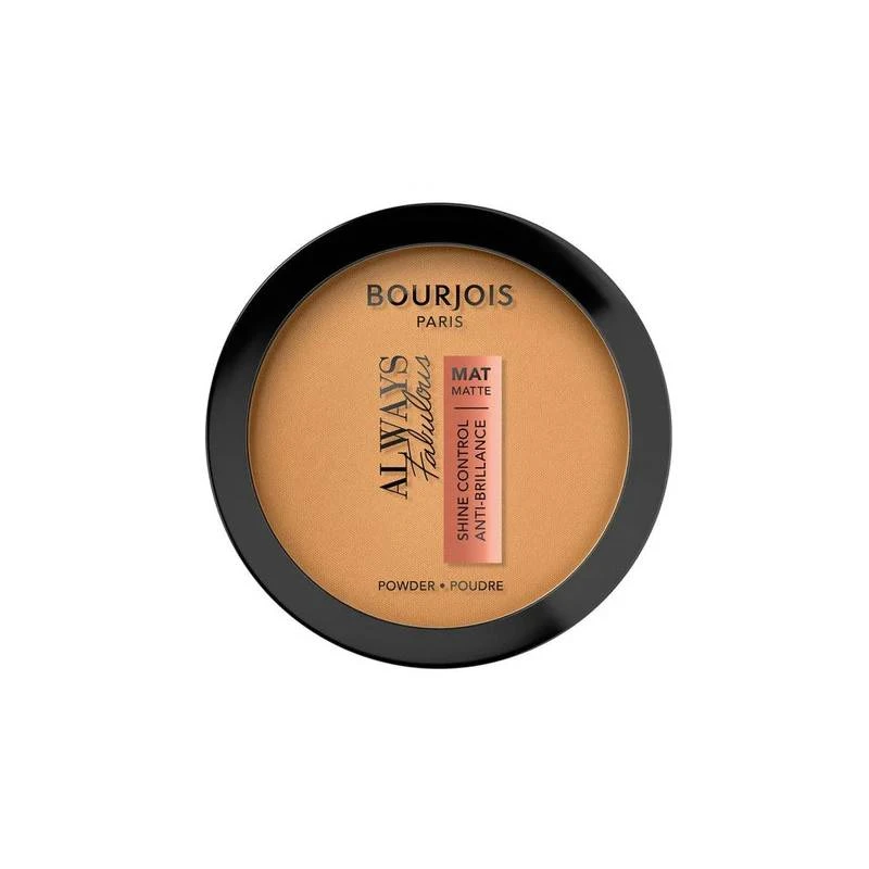 بودرة Bourjois Always Fabulous Matte المضغوطة باللون الذهبي فانيليا تغطية مكياج طويلة الأمد - بورجوا