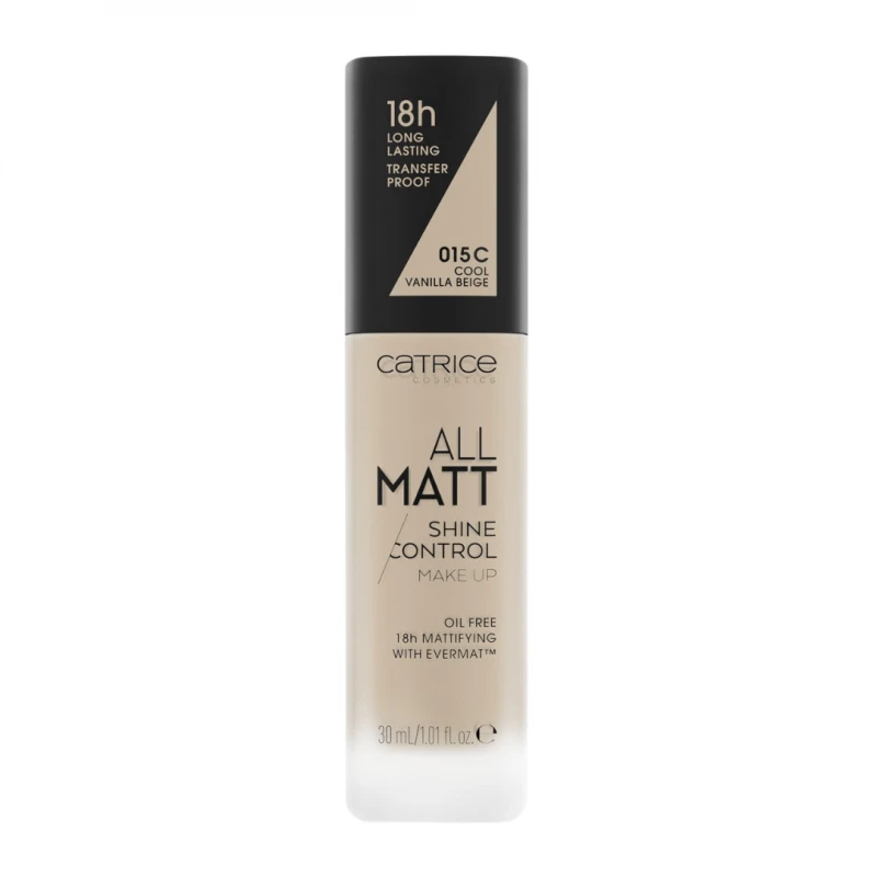 Catrice All Matt Shine Control Foundation Oil Control Matte Finish Makeup for Oily Skin Flawless Look - Catrice