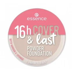 Essence 16h Cover & Last Matte Powder Foundation Shade 02 Long Lasting Makeup for All Skin Types