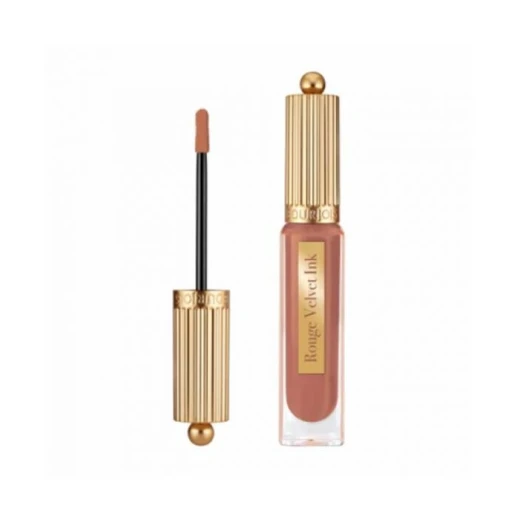 Bourjois Rouge Velvet Ink Lipstick 5 Pralinette Longwear Matte Lip Stain Intense Color for Bold Lips