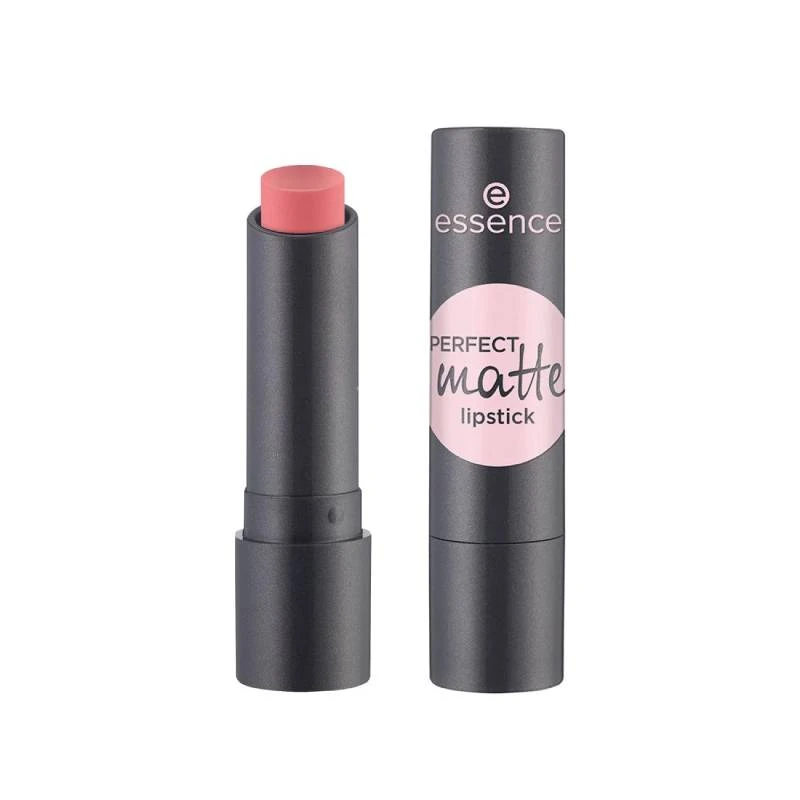 Essence Perfect Matte Lipstick Number 01 Long Lasting Intense Color for All Looks Makeup Essential - Essence