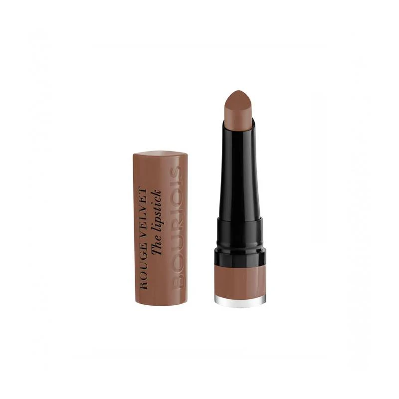 Bourjois Rouge Velvet Lipstick 22 Moka Dero Long Lasting Matte Finish Moisturizing Makeup 2.4g - Bourjois