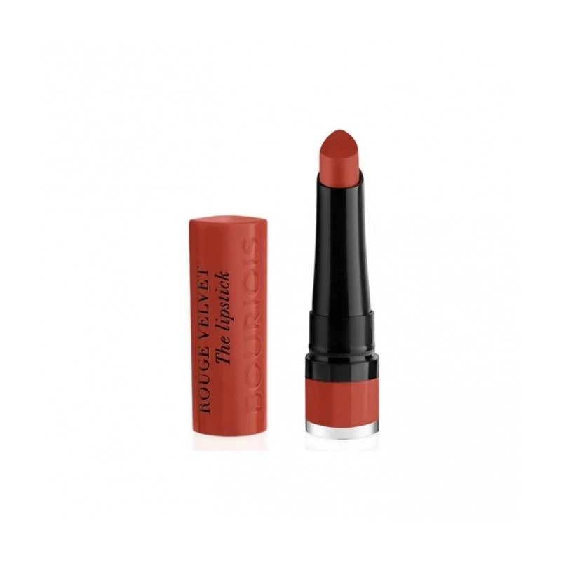 Bourjois Rouge Velvet Lipstick 21 Grande Roux Long Lasting Matte Finish for Luscious Lips - Bourjois