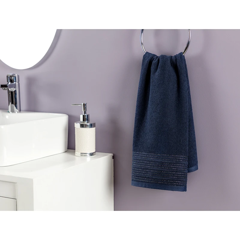 منشفة وجه انتونين لوريكس 50 * 80 سم ، كحلي من مدام كوكو - مدام كوكو