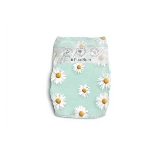 عبوة فردية من حفاضات عضوية، تصميم استوائي,  مقاس 5, 11-18 كجم, 22 قطعة من بيور بورن - بيور بورن - Image 4