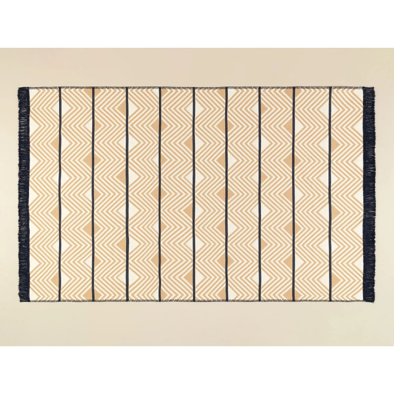 طقم غطاء لحاف مقاس مفرد من لاجو - قماش معاد تدويره (160 * 220 + 160 * 240 + 50 * 70) سم من مدام كوكو - مدام كوكو