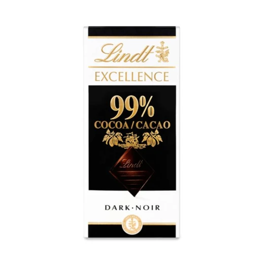 شوكولاتة إكسيلنس داكن 99٪ ، 20 حبة, 100غم من ليندت شوكولاتة إكسيلنس داكن 99٪ ، 20 حبة, 100غم من ليندت