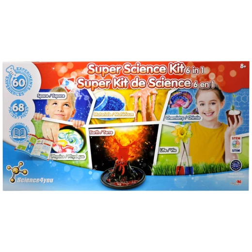 مجموعة العلوم الفائقة 6 في 1 من ساينس فور يو مجموعة العلوم الفائقة 6 في 1 من ساينس فور يو