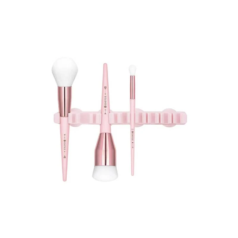 منظم فرش المكياج من إيسنس براش أور موفر للمساحة على سطح المكتب مع حامل فرشاة - Essence brush hour