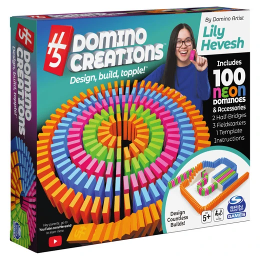 دومينو طقم نيون من 100 قطعة من سبن ماستر دومينو طقم نيون من 100 قطعة من سبن ماستر