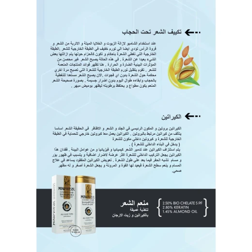 شامبو الشعر المحجبات 300 مل من مينيفيتال ، - مينيفيتال - Image 5