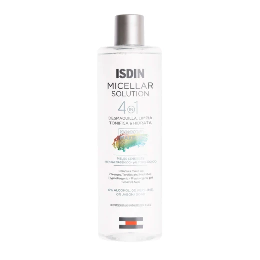 Isdin Micellar Solution Essential Care Make-up Remover, 400 ML Isdin Micellar Solution Essential Care Make-up Remover, 400 ML
