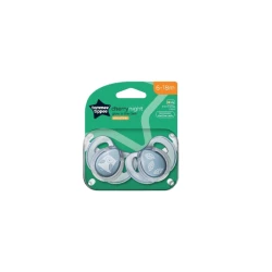 Tommee Tippee Glow Dark ,(6-12 Months) Pack of 2, Purple