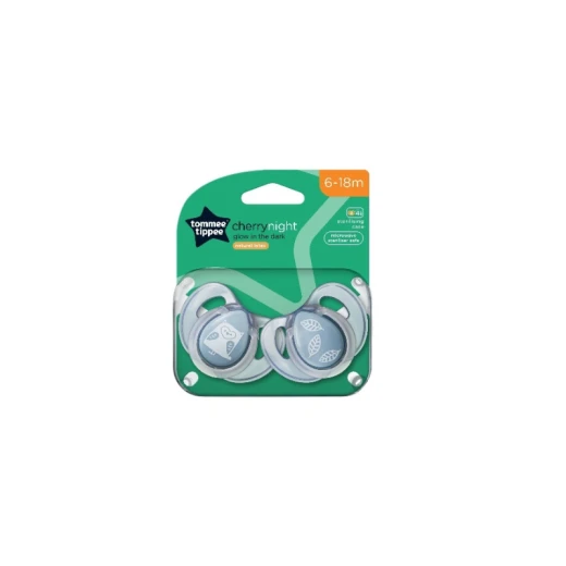 Tommee Tippee Glow Dark ,(6-12 Months) Pack of 2, Purple Tommee Tippee Glow Dark ,(6-12 Months) Pack of 2, Purple