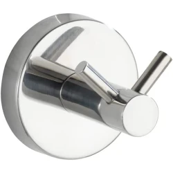 Wenko "Bosio" Double Hook Stainless Steel, Silver Color