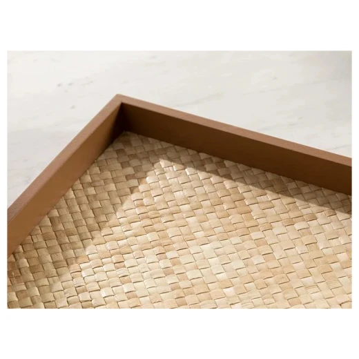 صينية ديكور, باللون البني, 32*32*4 سم من انجلش هوم - انجلش هوم - Image 2