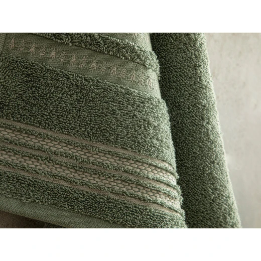 منشفة وجه قطني, لون اخضر, 50*70 سم من انجلش هوم - انجلش هوم - Image 2