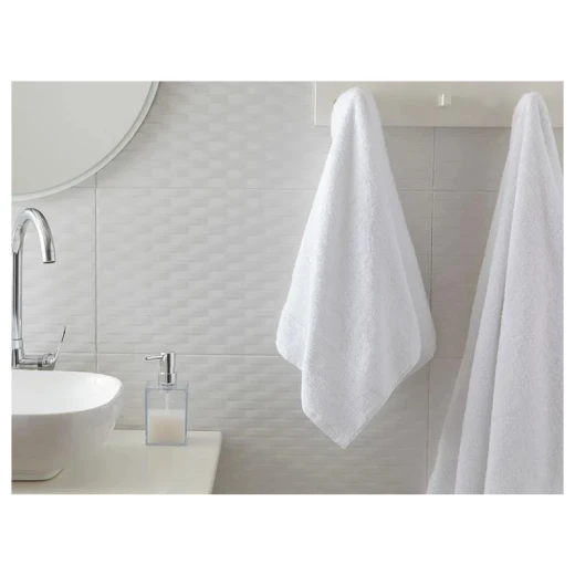 منشفة وجه بيور بيسك, لون ابيض, 50*90 سم من انجلش هوم منشفة وجه بيور بيسك, لون ابيض, 50*90 سم من انجلش هوم
