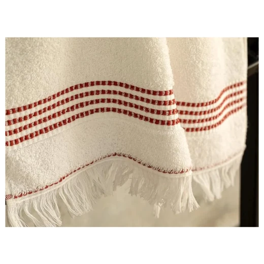منشفة وجه قطنية, لون ابيض, 50*70 سم من انجلش هوم - انجلش هوم - Image 2