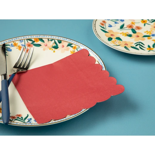 مناديل ورقية فاستيفال, 33*33 سم, احمر, 20 قطعة من انجلش هوم مناديل ورقية فاستيفال, 33*33 سم, احمر, 20 قطعة من انجلش هوم