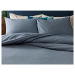 طقم غطاء لحاف مزدوج شارب تويل, لون ازرق غامق, 200* 220 سم, 4 قطع من انجلش هوم - انجلش هوم