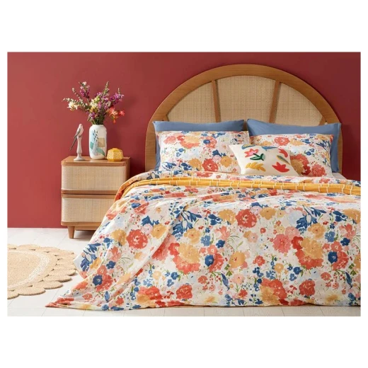 طقم غطاء لحاف مفرد قطن سبرينج جاردن, 160*220 سم, قطعتان من انجلش هوم طقم غطاء لحاف مفرد قطن سبرينج جاردن, 160*220 سم, قطعتان من انجلش هوم
