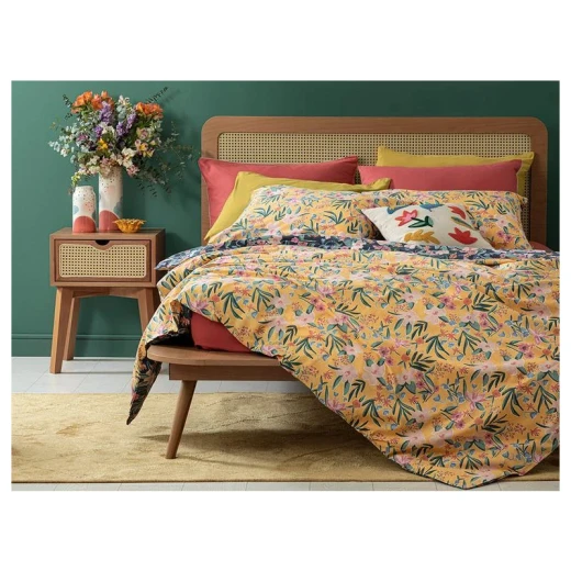 طقم غطاء لحاف قطن سوبر كينج فيفاسيتي بلوم, 220* 260 سم, 3 قطع من انجلش هوم طقم غطاء لحاف قطن سوبر كينج فيفاسيتي بلوم, 220* 260 سم, 3 قطع من انجلش هوم
