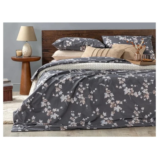 طقم غطاء لحاف مفرد قطن آيفي, 160*220 سم, 3 قطع من انجلش هوم