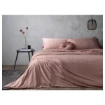 طقم غطاء لحاف أورورا سيلكي تاتش مقاس كينج, لون زهري, 220* 240 سم + 80*80, 4 قطع من انجلش هوم - انجلش هوم