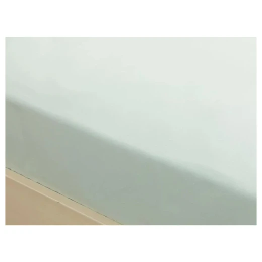 شرشف سرير مطاطي كينج قطن سادة, لون اخضر, 240*260 سم من انجلش هوم - انجلش هوم - Image 2