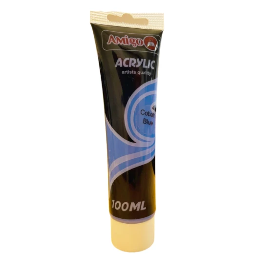 Amigo Acrylic Artist Color, 100ml, Cobalt Blue Amigo Acrylic Artist Color, 100ml, Cobalt Blue