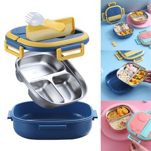 Tedemei Stainless Lunch Box, 2 compartment 800 Ml - Amigo - Image 3