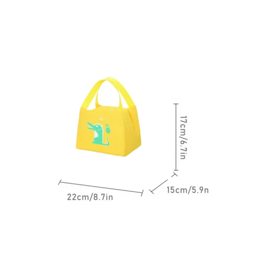Amigo Lunch Bag,crocodile Design Yellow Color - Amigo - Image 2