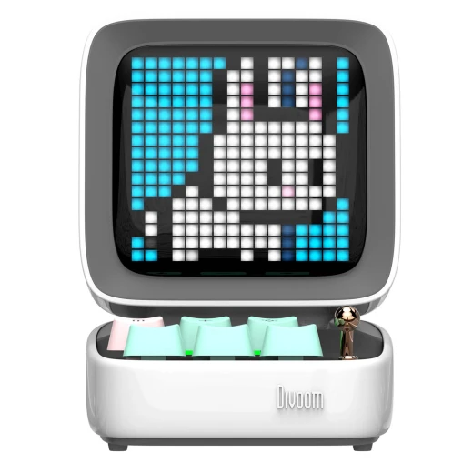 Divoom Ditoo Pro Bluetooth Speaker with Pixel Display, White Color Divoom Ditoo Pro Bluetooth Speaker with Pixel Display, White Color