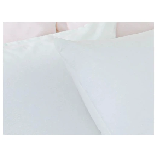 غطاء وسادة قطن سادة, لون ابيض, 50*70 سم, قطعتان من انجلش هوم - انجلش هوم - Image 2